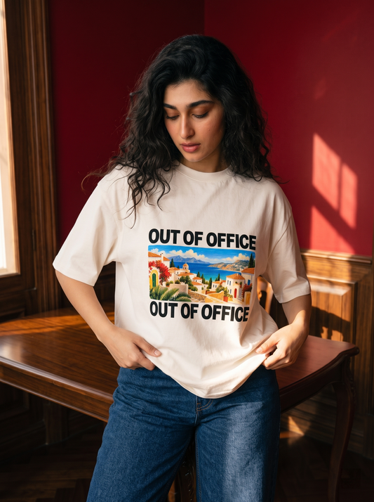 Out Of Office Oversized Premium Fit T-Shirt for Women