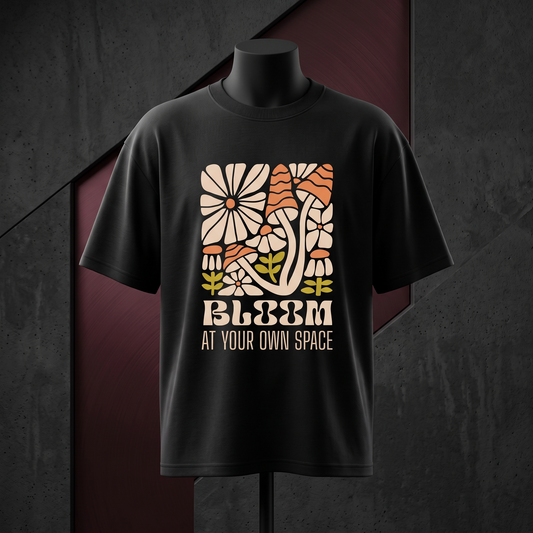 Retro Bloom Oversized T-Shirt