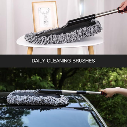 SYMZ 360° Flexi-Duster: Microfiber Car Cleaning Mop