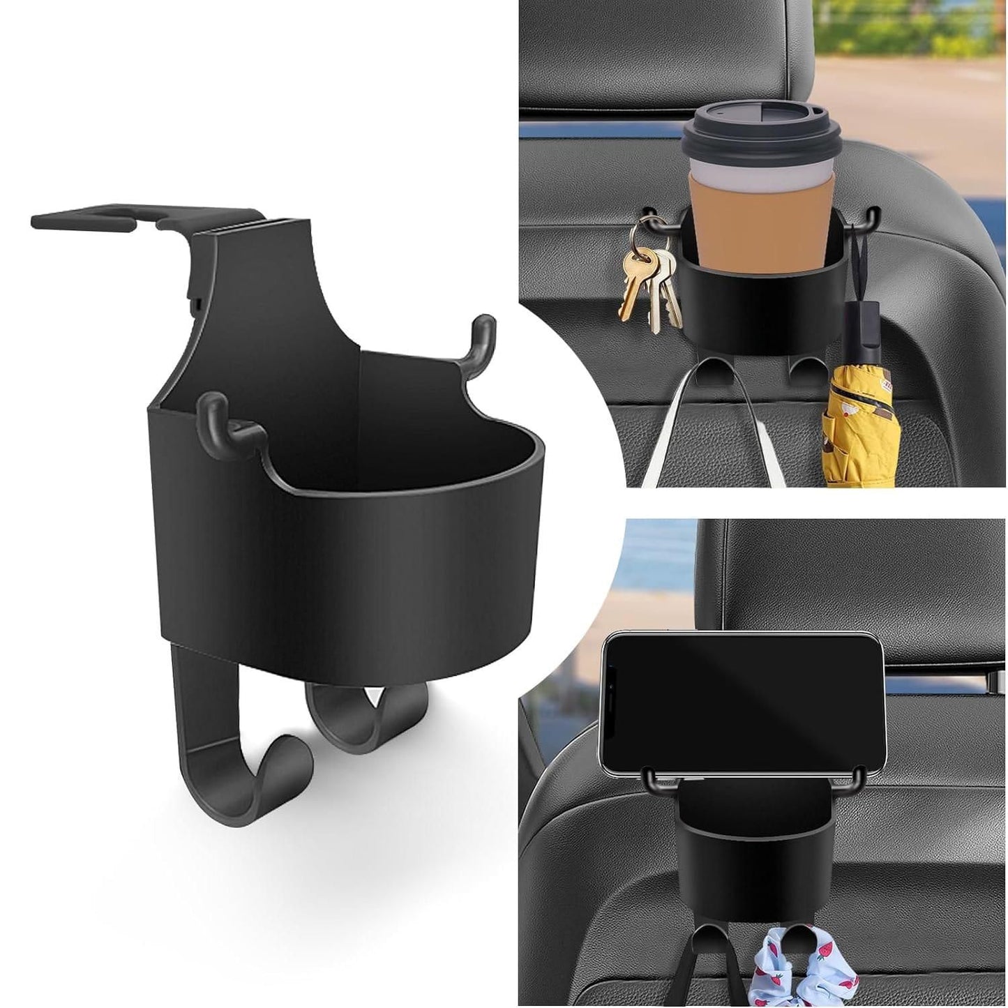 SYMZ Multi-Mount Organizer: Cup & Phone Holder