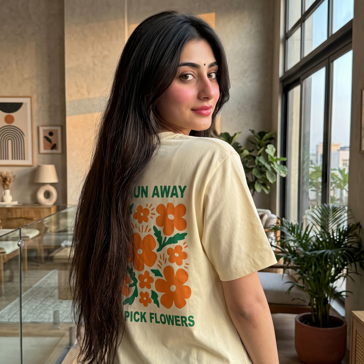 Wild Bloom Premium Oversized Unisex  T-Shirt