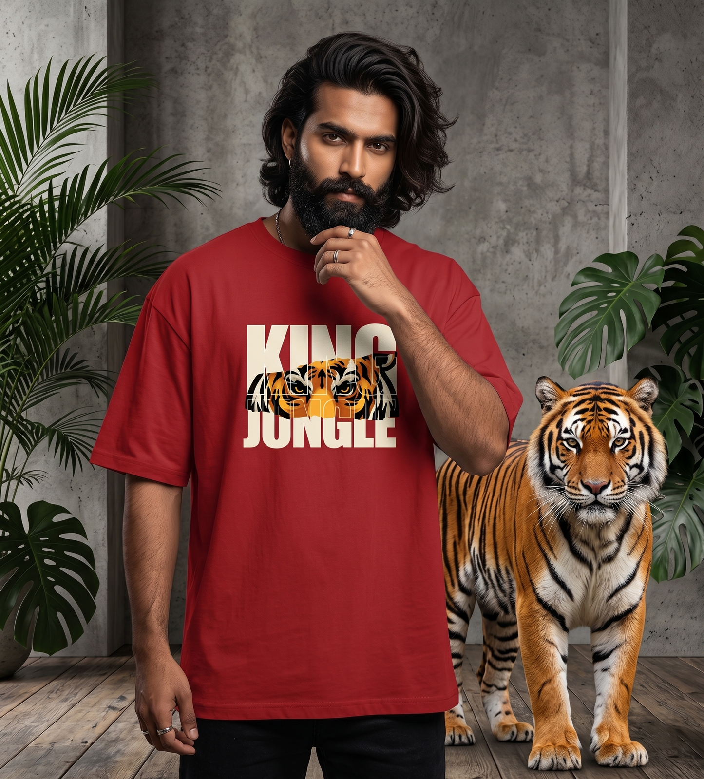 Apex "King of the Jungle" Premium Oversized Graphic Tee