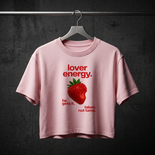 Lover Energy Bold Statement Crop Top