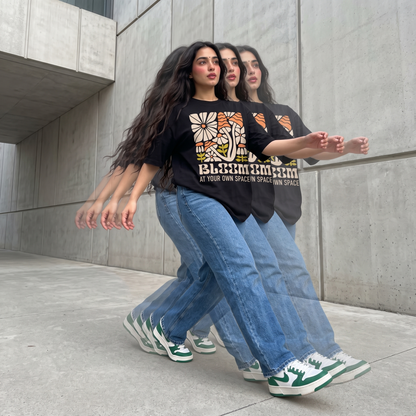 Retro Bloom Oversized T-Shirt