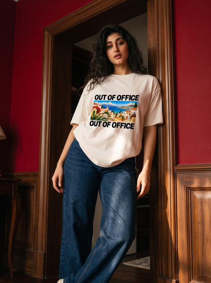 Out Of Office Oversized Premium Fit T-Shirt for Women