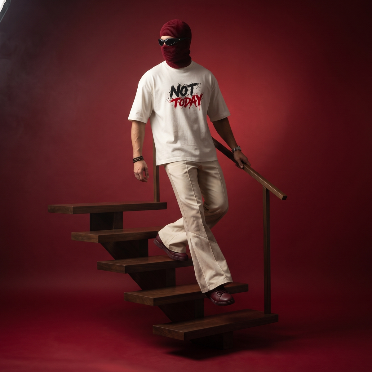 Not Today Oversized Graphic T-Shirt for Men