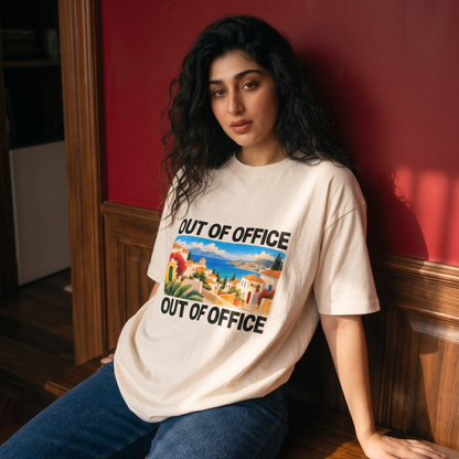 Out Of Office Oversized Premium Fit T-Shirt for Women
