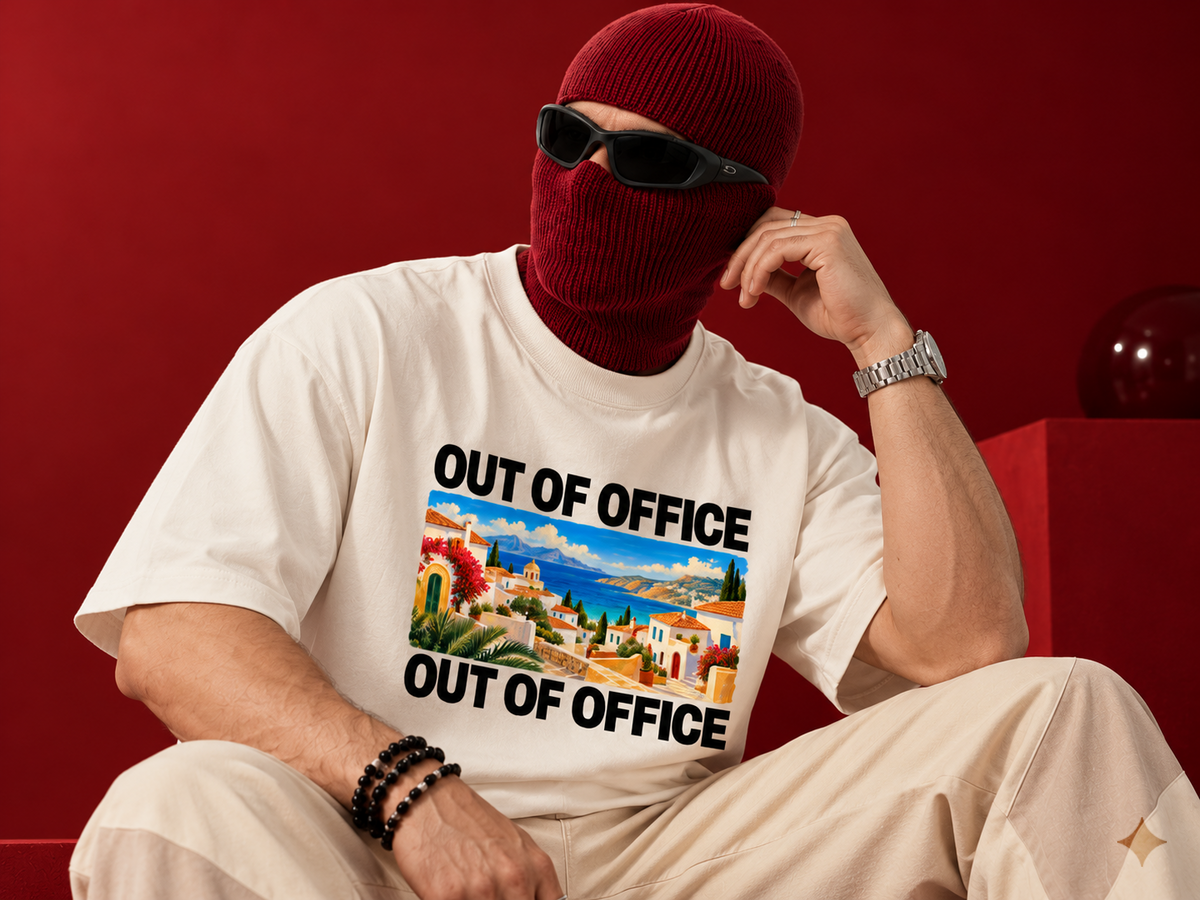 Out Of Office Oversized Premium Fit T-Shirt for Men