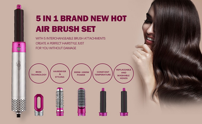 Multifunctional 5 in 1 Hair Styler Hot Comb