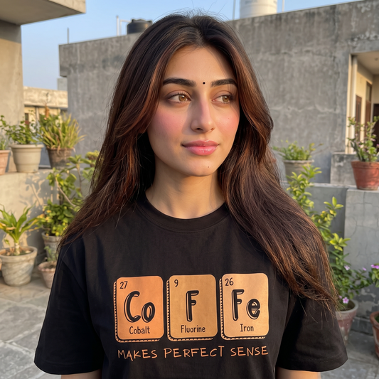 The Coffee Chemistry Oversized T-Shirt for Women