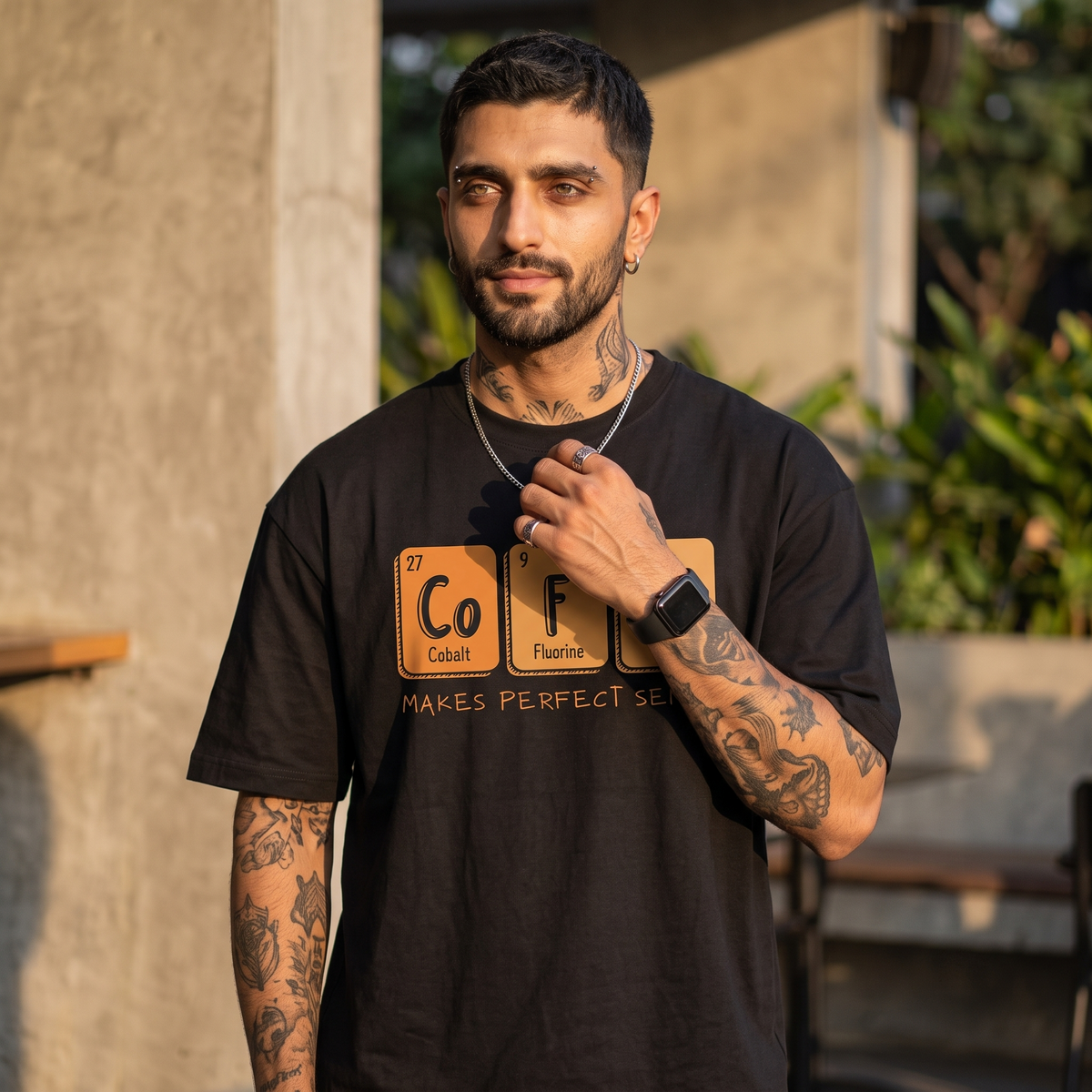 The Coffee Chemistry Oversized T-Shirt for Men
