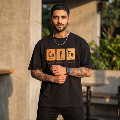 The Coffee Chemistry Oversized T-Shirt for Men