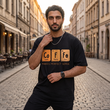 The Coffee Chemistry Oversized T-Shirt for Men