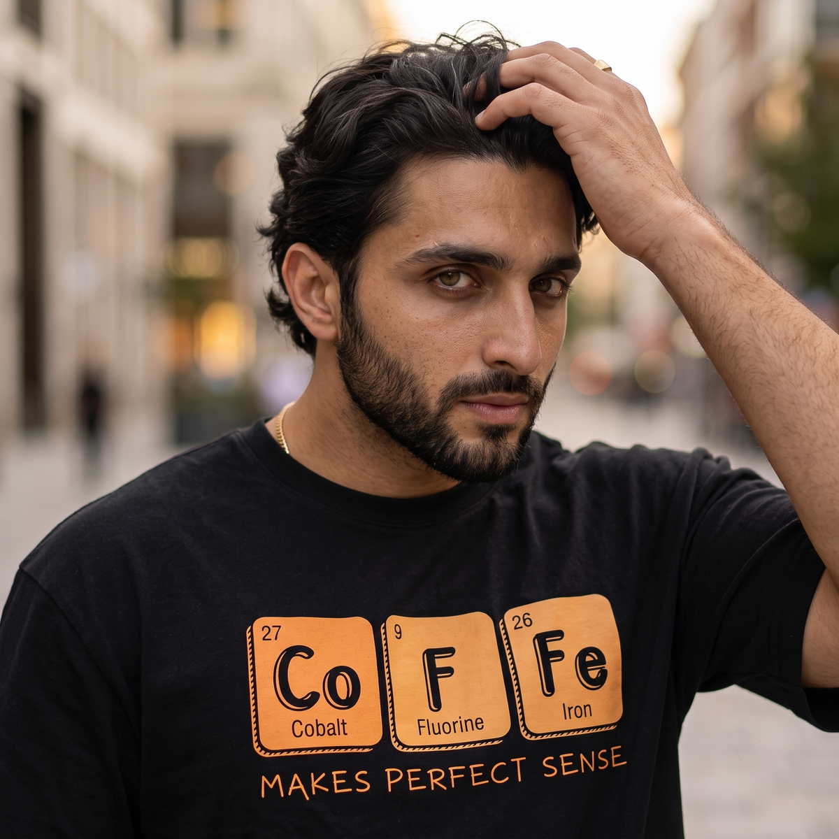 The Coffee Chemistry Oversized T-Shirt for Men