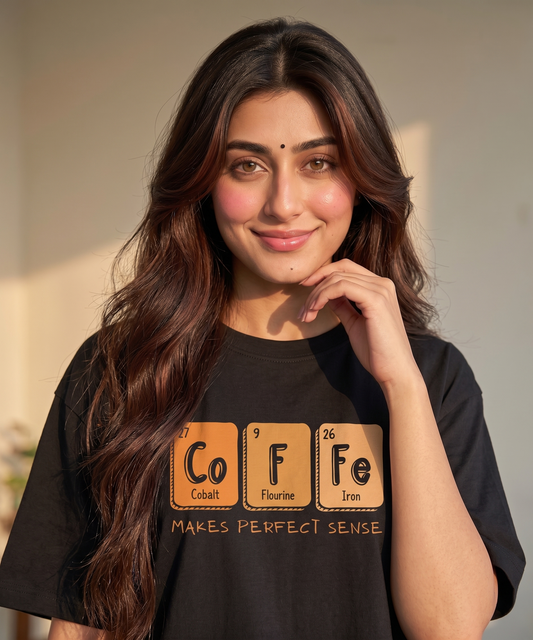 The Coffee Chemistry Oversized T-Shirt for Women
