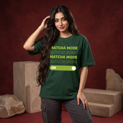 Unisex Matcha Mode Oversized T-Shirt