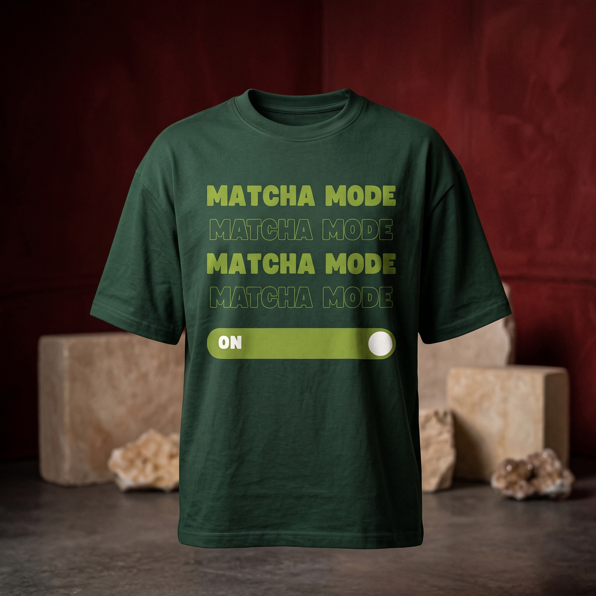 Unisex Matcha Mode Oversized T-Shirt