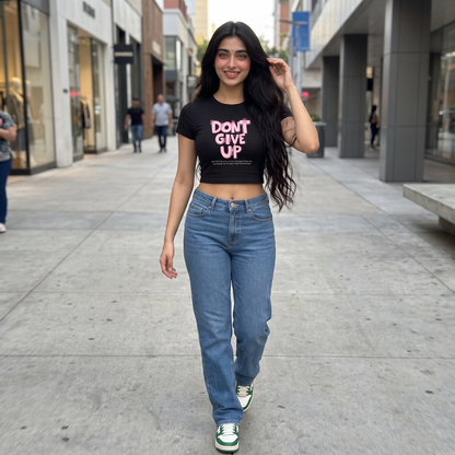 Don't Give Up Crop Top