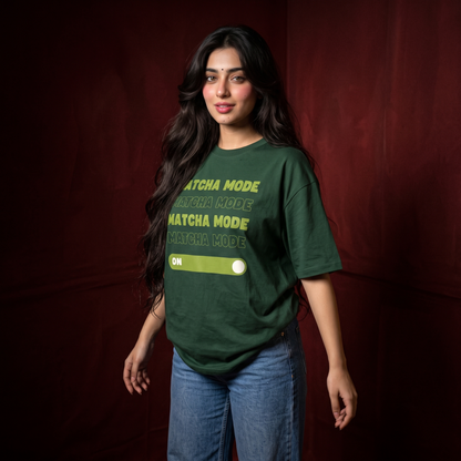 Unisex Matcha Mode Oversized T-Shirt