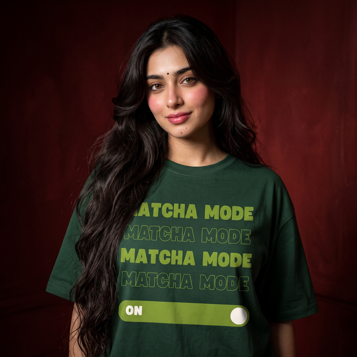 Unisex Matcha Mode Oversized T-Shirt