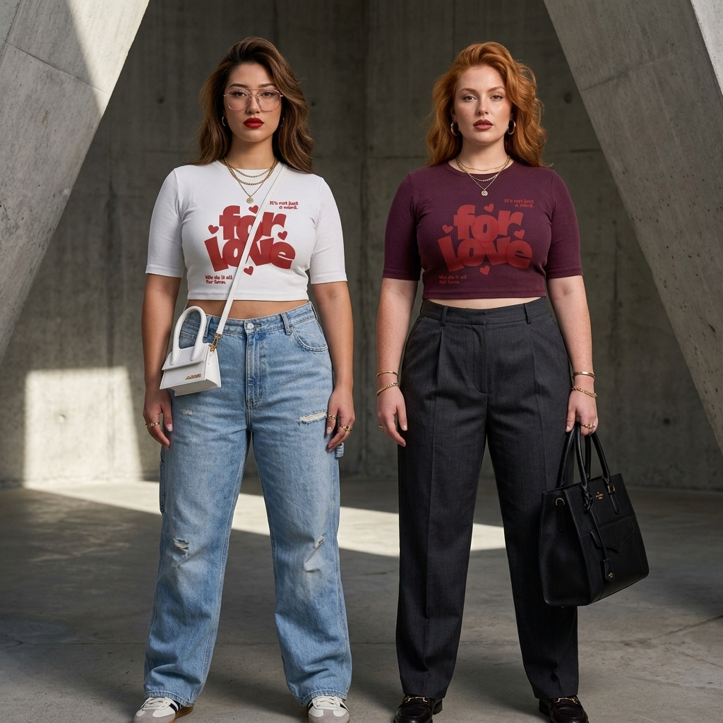 For Love Bold Statement Crew T-Shirt