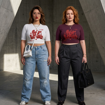 For Love Bold Statement Crew T-Shirt